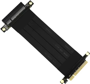 PCI-E Gen3 Extension Cable PCI Express 3.0 8X Card Adapter Cable Riser Cable 4X for 1U/2U Chassis(180 Degree Cable 20cm) PCI-E Gen3 Extension Cable PCI Express 3.0 8X Card Adapter Cable Riser Cable 4X for 1U/2U Chassis(180 Degree Cable 20cm)