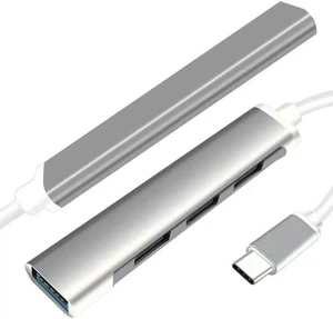 4-Port USB 3.0 Hub, Jansicotek Ultra-Slim Type-C to 4-port USB3.0 Hub Compatible for MacBook, Mac Pro, Mac Mini, iMac, Surface Pro, XPS, PC, Flash Drive, Mobile HDD-Gray 4-Port USB 3.0 Hub, Jansicotek Ultra-Slim Type-C to 4-port USB3.0 Hub Compatible for MacBook, Mac Pro, Mac Mini, iMac, Surface Pro, XPS, PC, Flash Drive, Mobile HDD-Gray