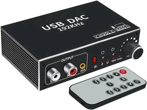 192kHz Digital to Analog Audio Converter, DAC Digital SPDIF Optical Toslink USB(PC) to L/R & 3.5mm Converter with PS3 HD DVD PS4 Amp Apple TV Home Cinema 192kHz Digital to Analog Audio Converter, DAC Digital SPDIF Optical Toslink USB(PC) to L/R & 3.5mm Converter with PS3 HD DVD PS4 Amp Apple TV Home Cinema
