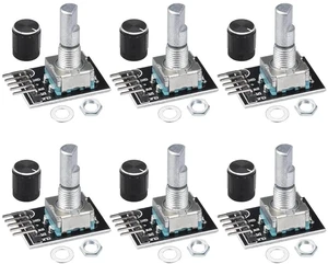 KY-040 Rotary Encoder Module 360 Degree Switch Encoders with Knob Cap Brick Sensor Modules (Pack of 6pcs) KY-040 Rotary Encoder Module 360 Degree Switch Encoders with Knob Cap Brick Sensor Modules (Pack of 6pcs)