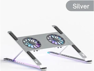 Laptop Tablet Stand with 2 High-speed Cooling Fan, Adjustable Height Laptop Tablet Stand for Desk, Ergonomic Portable Computer Stand Riser for MacBook Pro/Air 11-17.3" Laptop Tablets Laptop Tablet Stand with 2 High-speed Cooling Fan, Adjustable Height Laptop Tablet Stand for Desk, Ergonomic Portable Computer Stand Riser for MacBook Pro/Air 11-17.3" Laptop Tablets