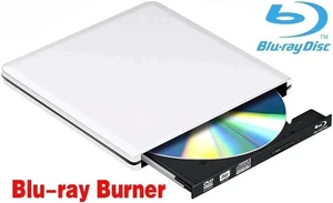 Aluminum External Blu-Ray Burner Player Drive, USB 3.0 O Type C Dual Port DVD Burner CD DVD Rewriter Burner Writer Support WindowsXP/7/8/10, MacOS, Linux for MacBook, Laptop, Desktop, Silver Aluminum External Blu-Ray Burner Player Drive, USB 3.0 O Type C Dual Port DVD Burner CD DVD Rewriter Burner Writer Support WindowsXP/7/8/10, MacOS, Linux for MacBook, Laptop, Desktop, Silver
