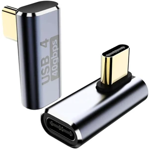 90 Degree USB C Adapter, Right Angle USB C 240W Male to Female Adapter Extender for Steam Deck, ROG Ally, MacBook, Tablet, Phone and More - 2Pack 90 Degree USB C Adapter, Right Angle USB C 240W Male to Female Adapter Extender for Steam Deck, ROG Ally, MacBook, Tablet, Phone and More - 2Pack