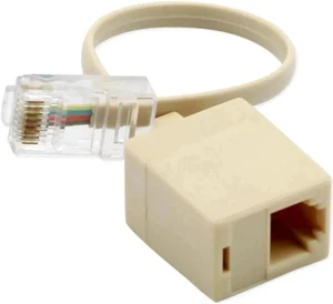 1 PCS 8P4C / RJ45 Male RJ11 6P4C to Female M / F Adapter Telephone Ethernet 1 PCS 8P4C / RJ45 Male RJ11 6P4C to Female M / F Adapter Telephone Ethernet