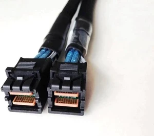 Mini SAS HD SFF 8643 Cable Internal SFF-8643 SAS Cable 40cm Mini SAS SFF-8643 to 8643 Molex Cable Adapter for Computer Hard Disk Mini SAS HD SFF 8643 Cable Internal SFF-8643 SAS Cable 40cm Mini SAS SFF-8643 to 8643 Molex Cable Adapter for Computer Hard Disk