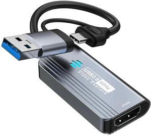 Video Capture Card, 4K HDMI to USB/USB C 3.0 Capture Card, 1080P 60FPS Video Capture Device, for Streaming, Teaching,Gaming, Video conferencing or Live Broadcasting Video Capture Card, 4K HDMI to USB/USB C 3.0 Capture Card, 1080P 60FPS Video Capture Device, for Streaming, Teaching,Gaming, Video conferencing or Live Broadcasting