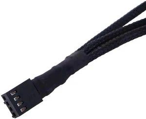 PWM Fan Splitter Adapter Cable Sleeved Braided Y Splitter Computer PC 4 Pin Fan Extension Power Cable 1 to 3 Converter 10.6 inches 1-Pack PWM Fan Splitter Adapter Cable Sleeved Braided Y Splitter Computer PC 4 Pin Fan Extension Power Cable 1 to 3 Converter 10.6 inches 1-Pack