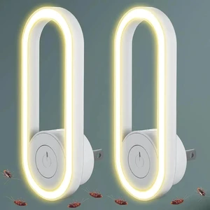 Gemdeck 2 Pcs Ultrasonic Pest Repeller with Night Light, Indoor Pest Control Electronic Insect Pest Repellent Gemdeck 2 Pcs Ultrasonic Pest Repeller with Night Light, Indoor Pest Control Electronic Insect Pest Repellent