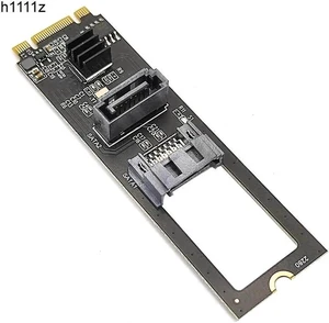NVME to Dual SATA Riser Card M.2 NVME TO SATA3.0 6G Controller M.2 Key-M PCIE NVME to SATA Hard Disk Drive Converter JMB582 Chip(Style-1) NVME to Dual SATA Riser Card M.2 NVME TO SATA3.0 6G Controller M.2 Key-M PCIE NVME to SATA Hard Disk Drive Converter JMB582 Chip(Style-1)