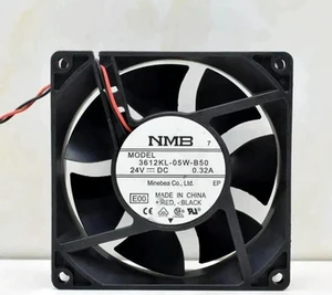 FOR 3612KL-05W-B50 E00 DC 24V 0.32A 90x90x32mm 2-Wire Server Cooling Fan FOR 3612KL-05W-B50 E00 DC 24V 0.32A 90x90x32mm 2-Wire Server Cooling Fan