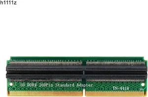 Add On Cards DDR4 SO DIMM Adapter Memory Riser Card SO DDR4 260Pin Memory Test Protection Adapter Connector for Laptop PC Add On Cards DDR4 SO DIMM Adapter Memory Riser Card SO DDR4 260Pin Memory Test Protection Adapter Connector for Laptop PC