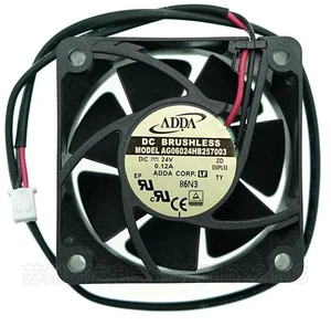 FOR AD06024XB257000 6025 dc 24v AD0624HB-A70GL 2wire Cooling Fan 60*60*25MM FOR AD06024XB257000 6025 dc 24v AD0624HB-A70GL 2wire Cooling Fan 60*60*25MM