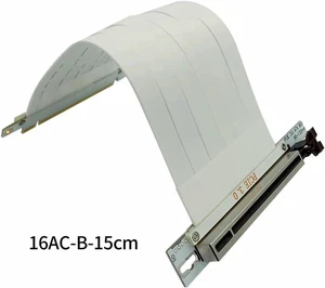 Full Speed PCI-e 3.0 16X PCIE X16 Graphics Card Extension Cable for GPU AI Server ATX ITX Chassis PC Case Compatible with NR200(White 90 degree 15cm) Full Speed PCI-e 3.0 16X PCIE X16 Graphics Card Extension Cable for GPU AI Server ATX ITX Chassis PC Case Compatible with NR200(White 90 degree 15cm)