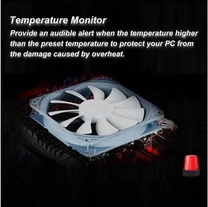 5.25" Fan Controller 5 Channel Touchscreen Fan Controller Temperature Monitor Automatic Speed Control LCD Front Panel for Computer Cooling Fans 5.25" Fan Controller 5 Channel Touchscreen Fan Controller Temperature Monitor Automatic Speed Control LCD Front Panel for Computer Cooling Fans