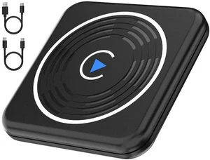 CarPlay Wireless Adapter, Wireless CarPlay Adapter for iPhone Converts Wired to Wireless CarPlay Dongle, Plug & Play Fit for Factory OEM Wired Apple CarPlay Cars from 2016 & iPhone iOS 10+ CarPlay Wireless Adapter, Wireless CarPlay Adapter for iPhone Converts Wired to Wireless CarPlay Dongle, Plug & Play Fit for Factory OEM Wired Apple CarPlay Cars from 2016 & iPhone iOS 10+