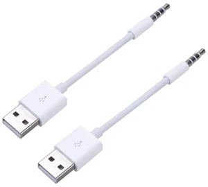 2pcs/lot USB Type A Male to Aux 3.5mm Male Cable Audio Plug Connector Headphone Cables Compatible with Shuffle 3rd, 4th, 5th, 6th and 7th Generation 2pcs/lot USB Type A Male to Aux 3.5mm Male Cable Audio Plug Connector Headphone Cables Compatible with Shuffle 3rd, 4th, 5th, 6th and 7th Generation