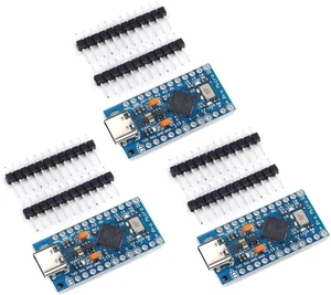 Type-C Pro Micro Atmega32U4 5V 16MHz Module Board Micro USB Pro Micro Development Board Micro Controller 3pcs Type-C Pro Micro Atmega32U4 5V 16MHz Module Board Micro USB Pro Micro Development Board Micro Controller 3pcs