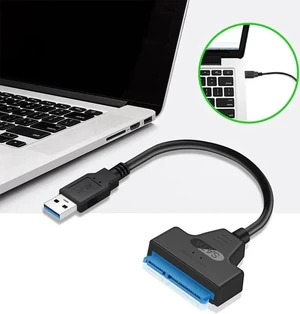 SATA to USB 3.0 Cable Connector Up to 6G for 2.5 Inch External HDD SSD Hard Drive SATA 3 22 Pin Adapter USB 3.0 to Sata III Cord SATA to USB 3.0 Cable Connector Up to 6G for 2.5 Inch External HDD SSD Hard Drive SATA 3 22 Pin Adapter USB 3.0 to Sata III Cord