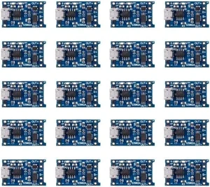 20PCS 18650 Lithium Protection Board TP4056 Charging Board Overcharge and Overdischarge Protection 20PCS 18650 Lithium Protection Board TP4056 Charging Board Overcharge and Overdischarge Protection