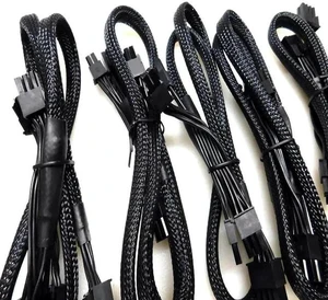 1PCS Dual PCIe 8Pin (6+2) Sleeved GPU Power Cable Compatible with Seasonic Modular PSU X-650 X-750 X-850 X-1050 X-1250, Braided Modular Graphics Card Power Supply Wire 1PCS Dual PCIe 8Pin (6+2) Sleeved GPU Power Cable Compatible with Seasonic Modular PSU X-650 X-750 X-850 X-1050 X-1250, Braided Modular Graphics Card Power Supply Wire