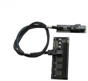FOR NVMe M.2 NGFF to PCIe 3.0 x4 x16 Riser Card for External Video Card Graphics Card NVME to PCI Express x16 Riser Board with Cable FOR NVMe M.2 NGFF to PCIe 3.0 x4 x16 Riser Card for External Video Card Graphics Card NVME to PCI Express x16 Riser Board with Cable