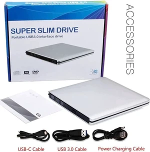 Aluminum External CD DVD Drive USB3.0 Type-C Portable CD/DVD /-RW Drive/DVD Optical Drive disc Player for Laptop Slim CD ROM Rewriter Burner for Mac Laptop Desktop PC Windows Linux OS Aluminum External CD DVD Drive USB3.0 Type-C Portable CD/DVD /-RW Drive/DVD Optical Drive disc Player for Laptop Slim CD ROM Rewriter Burner for Mac Laptop Desktop PC Windows Linux OS