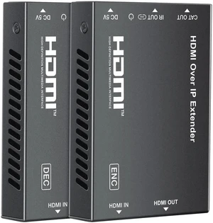 HDMI Extender Over Cat 5e/6/7, Full HD 1080P Aluminum Alloy HDMI Over Ethernet Extender Balun Adapter with POC, EDID, Deep Color, Dobly Digital/DTS (500FT-1080P) HDMI Extender Over Cat 5e/6/7, Full HD 1080P Aluminum Alloy HDMI Over Ethernet Extender Balun Adapter with POC, EDID, Deep Color, Dobly Digital/DTS (500FT-1080P)