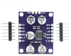 PCM1808 105dB SNR Audio Stereo ADC Single-Ended Analog-Input Decoder 24bit Amplifier Board Player Module PCM1808 105dB SNR Audio Stereo ADC Single-Ended Analog-Input Decoder 24bit Amplifier Board Player Module