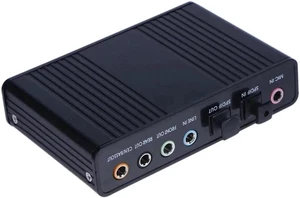 Newst External Sound Card USB 6 Channel 5.1 External Audio Music Sound Card Soundcard For Laptop PC with Driver CD + USB Cable Newst External Sound Card USB 6 Channel 5.1 External Audio Music Sound Card Soundcard For Laptop PC with Driver CD + USB Cable