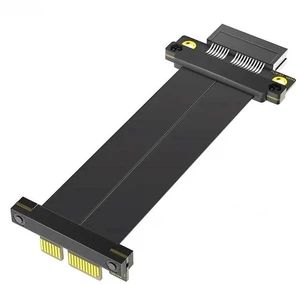 FOR PCIE4.0 X1 to X1 Riser Cable Goldfinger 90Degree Right Angle High-Speed PCIE Express 4.0 1X Extension Cable Extender for Desktop FOR PCIE4.0 X1 to X1 Riser Cable Goldfinger 90Degree Right Angle High-Speed PCIE Express 4.0 1X Extension Cable Extender for Desktop