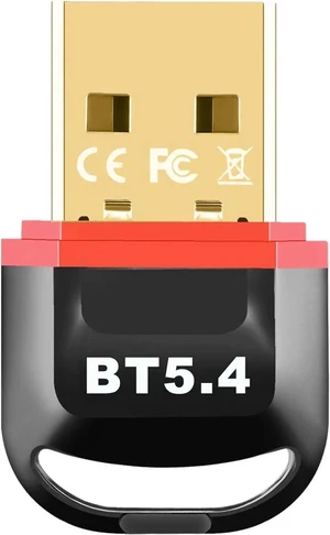 Red USB Bluetooth 5.4 Adapter Dongle, Plug & Play Long Range Bluetooth Receiver for Desktop & Laptop, Compatible with Windows 11/10/8.1, Connects Wireless Keyboard, Mouse, Headset, PS & Xbox Controlle Red USB Bluetooth 5.4 Adapter Dongle, Plug & Play Long Range Bluetooth Receiver for Desktop & Laptop, Compatible with Windows 11/10/8.1, Connects Wireless Keyboard, Mouse, Headset, PS & Xbox Controlle