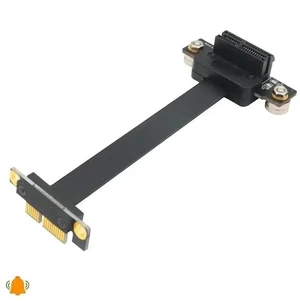 15cm Dual 90° Right Angle PCIe 3.0 X1 Riser Extension Cable with Power LED & Magnetic Foot Pad, 8Gbps PCI Express X1 Extender with 3.3V/12V Power Supply 15cm Dual 90° Right Angle PCIe 3.0 X1 Riser Extension Cable with Power LED & Magnetic Foot Pad, 8Gbps PCI Express X1 Extender with 3.3V/12V Power Supply
