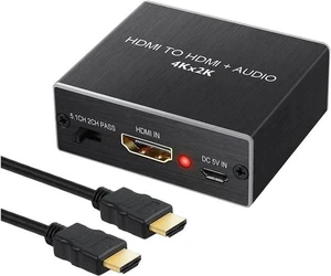 HDMI Audio Extractor Converter HDMI to Optical Toslink SPDIF with 1M HDMI 1.4 Cable and 3.5mm Stereo Audio Splitter Adapter Support 4K x 2K 3D HDMI Audio Extractor Converter HDMI to Optical Toslink SPDIF with 1M HDMI 1.4 Cable and 3.5mm Stereo Audio Splitter Adapter Support 4K x 2K 3D