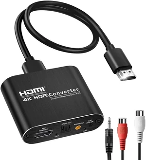 HDMI ARC Audio Extractor Converter 4K@60Hz, HDMI to Optical Toslink SPDIF + 3.5mm AUX Jack Stereo Audio Adapter Converter Splitter Inserter Embedder Support HDCP2.2 Digital PCM DTS 5.1 HDMI ARC Audio Extractor Converter 4K@60Hz, HDMI to Optical Toslink SPDIF + 3.5mm AUX Jack Stereo Audio Adapter Converter Splitter Inserter Embedder Support HDCP2.2 Digital PCM DTS 5.1