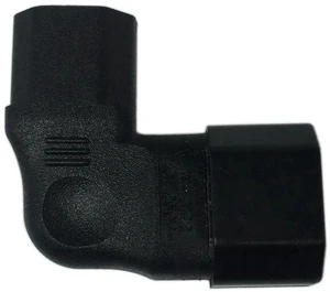 Cerrxian Left Angle IEC 320 C14 Male to C13 Female Power Adapter, 3-Pin PDU PSU UPS Power Extension Receptacle for LCD LED Wall Mount TVs, Servers & Monitors Cerrxian Left Angle IEC 320 C14 Male to C13 Female Power Adapter, 3-Pin PDU PSU UPS Power Extension Receptacle for LCD LED Wall Mount TVs, Servers & Monitors