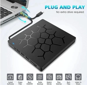 2022 New External DVD Drive USB 3.0/Type-C Portable Pop-up CD/DVD+/-RW Burner Player USB C Superdrive CD ROM with 4 USB Ports and 2 SD Card Slots for Laptop Mac MacBook Pro Air PC 2022 New External DVD Drive USB 3.0/Type-C Portable Pop-up CD/DVD+/-RW Burner Player USB C Superdrive CD ROM with 4 USB Ports and 2 SD Card Slots for Laptop Mac MacBook Pro Air PC
