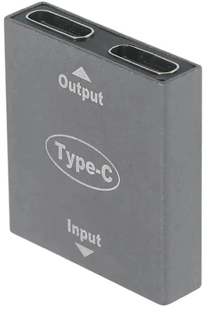 USB-C Female Splitter Adapter, Single Type-C Female Input to Dual USB-C Female Output Hub Coupler Extender Connector USB-C Female Splitter Adapter, Single Type-C Female Input to Dual USB-C Female Output Hub Coupler Extender Connector