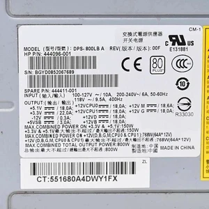 for H-P XW8600 800W Server Power DPS-800LB A 444096-001 444411-001 Power Supply for H-P XW8600 800W Server Power DPS-800LB A 444096-001 444411-001 Power Supply