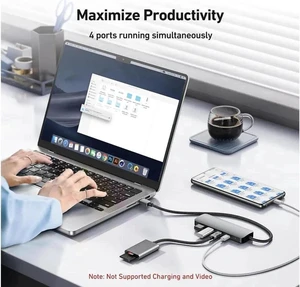 4 in 1 USB Hub 10Gbps with 2 USB A Ports+2 USB C Ports, USB 3.2 Gen 2 Hub, USB-C Splitter for iMac, All MacBooks, Mac Laptop Xbox Flash Drive PC 4 in 1 USB Hub 10Gbps with 2 USB A Ports+2 USB C Ports, USB 3.2 Gen 2 Hub, USB-C Splitter for iMac, All MacBooks, Mac Laptop Xbox Flash Drive PC