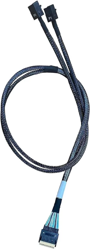 80CM PCIe 4.0 MCIO Fanout Cable, SFF-TA-1016 8i 74Pin Mini Cool Edge IO to Dual SFF-8639 U.2 NVMe Storage Cable with Independent Power Supply 80CM PCIe 4.0 MCIO Fanout Cable, SFF-TA-1016 8i 74Pin Mini Cool Edge IO to Dual SFF-8639 U.2 NVMe Storage Cable with Independent Power Supply