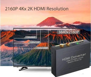 ESTONE HDMI Audio Extractor Splitter HDMI to HDMI + Optical + RCA L/R Stereo Audio Out Supports 4k 3D, 1080P(50/60HZ) ESTONE HDMI Audio Extractor Splitter HDMI to HDMI + Optical + RCA L/R Stereo Audio Out Supports 4k 3D, 1080P(50/60HZ)