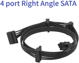 For G-450 G-550 G-650 G-750 PCIe 6 pins to Peripheral 4 Pin SATA PCI-E 8 Pin to 2 port 6+2 Pin 8Pin Power Supply cable(6pin to 4 SATA) For G-450 G-550 G-650 G-750 PCIe 6 pins to Peripheral 4 Pin SATA PCI-E 8 Pin to 2 port 6+2 Pin 8Pin Power Supply cable(6pin to 4 SATA)