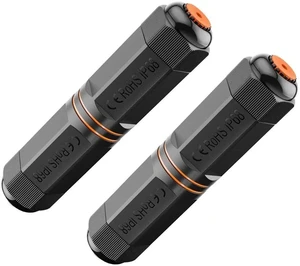 2 Pack IP68 Waterproof Shielded Cat6A RJ45 Coupler, 5.3 Inch Female to Female Outdoor Ethernet Cable Extender, Supports 10Gbps, Compatible with Cat5/Cat5e/Cat6/Cat6A LAN Cables 2 Pack IP68 Waterproof Shielded Cat6A RJ45 Coupler, 5.3 Inch Female to Female Outdoor Ethernet Cable Extender, Supports 10Gbps, Compatible with Cat5/Cat5e/Cat6/Cat6A LAN Cables