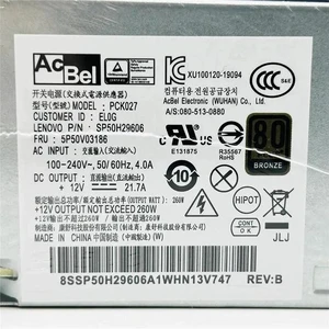 for 5P50V03186 SP50H29606 for 510S M420 700-24AGR PA-1261-7 PCK027 6Pin 260W Switching Power Supply for 5P50V03186 SP50H29606 for 510S M420 700-24AGR PA-1261-7 PCK027 6Pin 260W Switching Power Supply