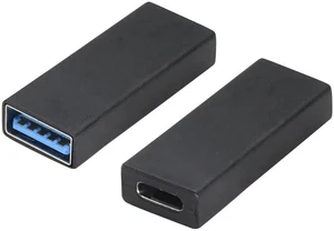 USB C to USB A Adapter USB 3.0 A Male to USB Type C Female Converter (One-Way Transmission and Charging) for USB Port PC,Laptops,Chargers and Type-C Port U-Disk,Smart Phone Etc(2 Pack-Black) USB C to USB A Adapter USB 3.0 A Male to USB Type C Female Converter (One-Way Transmission and Charging) for USB Port PC,Laptops,Chargers and Type-C Port U-Disk,Smart Phone Etc(2 Pack-Black)