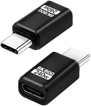 80G USB C Extender Adapter, USB C Male to Female Adapter Connector 240W PD & 8K Video Compatible with Thunderbolt 5 Cable for Steam Deck, ROG Ally, Switch, Notebook, PC, Tablet, Phone 2 Pack 80G USB C Extender Adapter, USB C Male to Female Adapter Connector 240W PD & 8K Video Compatible with Thunderbolt 5 Cable for Steam Deck, ROG Ally, Switch, Notebook, PC, Tablet, Phone 2 Pack