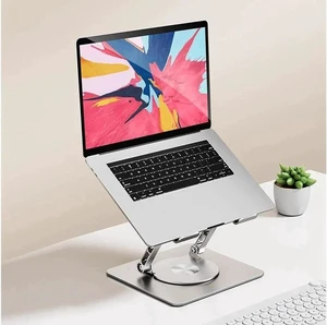 Swivel Adjustable Laptop Stand, Aluminum Laptop Riser, Multi-Angle Height Adjustable Computer Stand Desktop Holder Compatible with Mac MacBook Pro Air XPS, HP(10-17"),Silver Swivel Adjustable Laptop Stand, Aluminum Laptop Riser, Multi-Angle Height Adjustable Computer Stand Desktop Holder Compatible with Mac MacBook Pro Air XPS, HP(10-17"),Silver