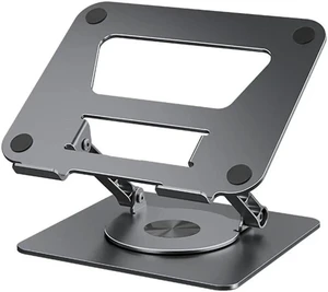 Swivel Adjustable Laptop Stand, Aluminum Laptop Riser, Multi-Angle Height Adjustable Computer Stand Desktop Holder Compatible with Mac MacBook Pro Air, XPS, (10-17"),Gray Swivel Adjustable Laptop Stand, Aluminum Laptop Riser, Multi-Angle Height Adjustable Computer Stand Desktop Holder Compatible with Mac MacBook Pro Air, XPS, (10-17"),Gray