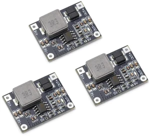 DC-DC Boost Module Li-Ion 3.2V3.7V to 5V Power Converter High Power Circuit Board 3pcs DC-DC Boost Module Li-Ion 3.2V3.7V to 5V Power Converter High Power Circuit Board 3pcs