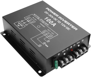 DC 24V to 12V Step-Down Voltage Converter - 100A, 1200W DC Buck Module Adapter - Car Truck Vehicle Power Supply - 1 Pcs DC 24V to 12V Step-Down Voltage Converter - 100A, 1200W DC Buck Module Adapter - Car Truck Vehicle Power Supply - 1 Pcs